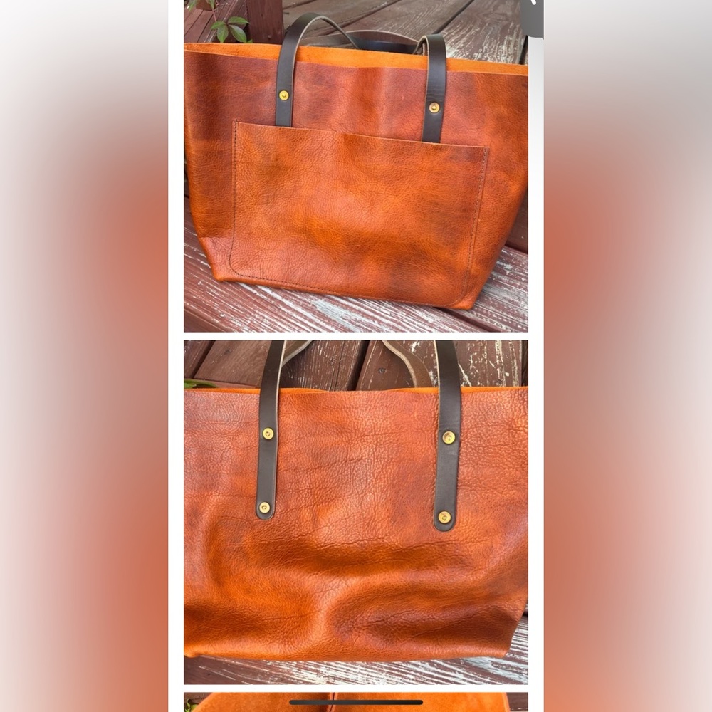 GFG Medium Tangerine Avery with 11 inch Mocha handles